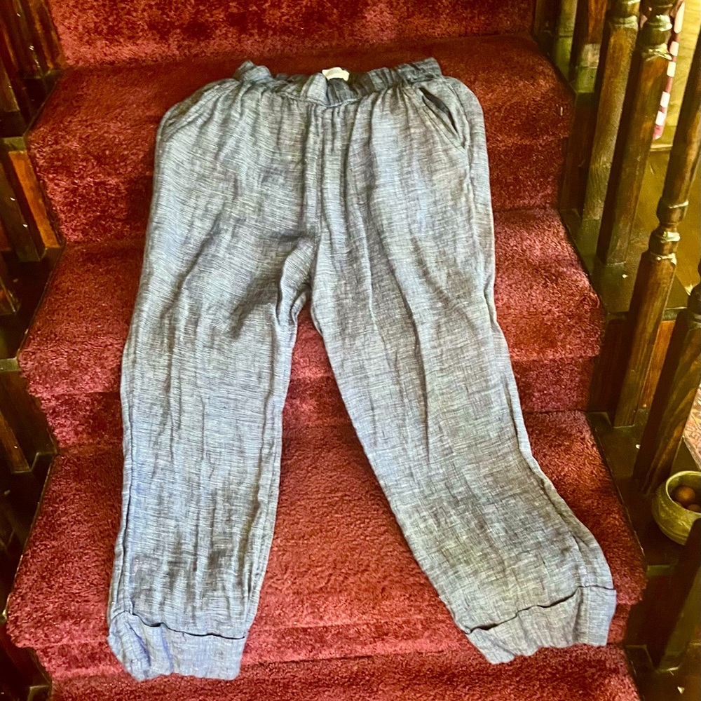Sigrid Olsen Navy Striped Pants